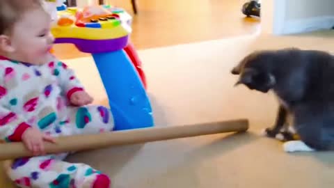 Baby VS Cat funny video_ part-12_(720HD).mp4