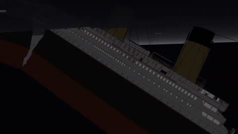 Titanic sinking in water new