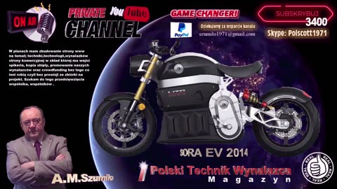 SORA ELECTRIC MOTORCYCLE EV / 2014 / RANGE 120 MILE / Lito Sora originally featured a 42 kW