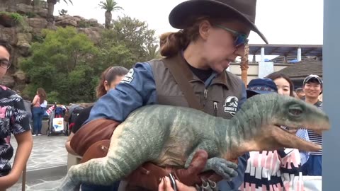 Blue And Baby Dinosarus in Jurassic World