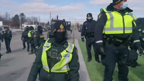 PROTESTOR ASKS POLICE "IS THIS WHAT YOU WANT FOR YOUR KIDS?"