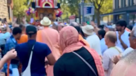 Jagannath Ratha Yatra festival in Koln, Germany August 2024