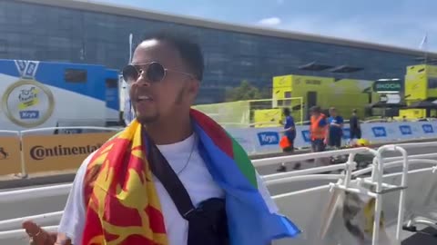 Eritrean cyclist Grmay Tour de france