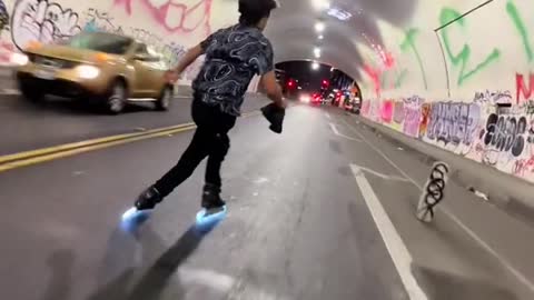 Tunnel vision 🎱 #la #skate #shotoniphone #rollerskating