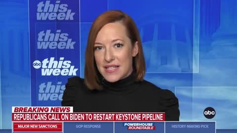 Psaki says we need to rely on and use 'green energy' more because of Russia!