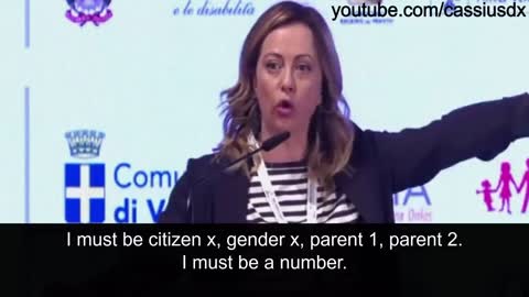 Giorgia Meloni, Italy’s new Prime Minister, speaks the truth