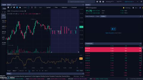 Rumble Stock $CFVI Live Order Book (DAY BEFORE MERGER VOTE)