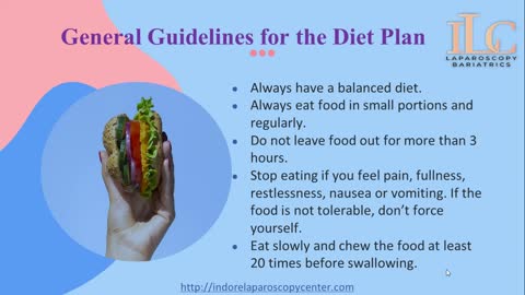 Dietary Guidelines after Bariatric Surgery