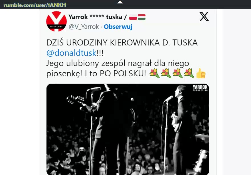 [Muzycznie] Piosenka urodzinowa dla Tuska