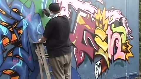 GRAFFITI SDK #4 - STOMPDOWN KILLAZ - (KEEP SIX & SURGEN) SKI MASK ART VANDAL CANADA