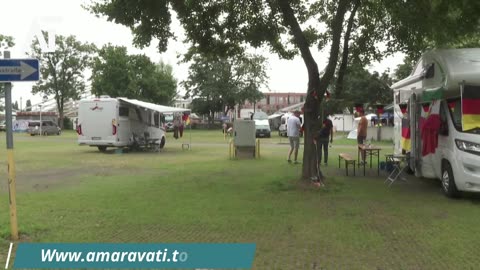 Euro 2024 Fans Unite in Stuttgart Campsite | Amaravati Today