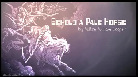 BEHOLD A PALE HORSE by Milton William Cooper