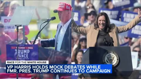 VP Harris holds mock debates while former President Trump campaigns