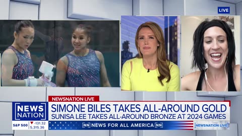 Simone Biles becomes oldest all-around champ since 1952 | NewsNation Live | NE