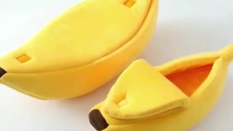 Funny Banana Cat Bed House Cute Cozy