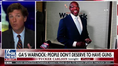 Tucker Carlson shreds Raphael Warnock