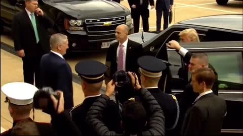 Donald Trump Arrives at The White House