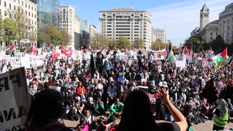 The Red Nation condemns Gaza genocide at Washington DC rally