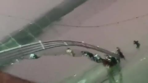 Cable bridge with hundreds of people collapses in the Gujarat's Morbi area in India