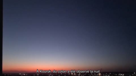 À Koursk, du coton a été observé la nuit