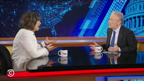 Jon Stewart interviews Christiane Amanpour, April 9, 2024