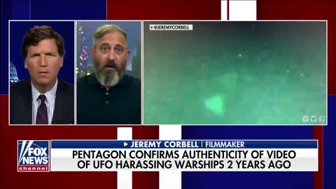 Tucker reacts to video of UFO confirmed by Pentagon on Fox News