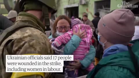 Children buried under rubble at Mariupol hospital-Ukraine