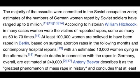 The Greatest Phenomenon Of Mass Rape In History | WHF