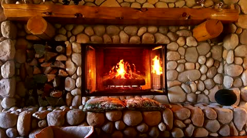 2 Hours of Relaxing Fireplace Sounds with Burning Fire 🔥🔥 Fireplace & Crackling Fire Sounds