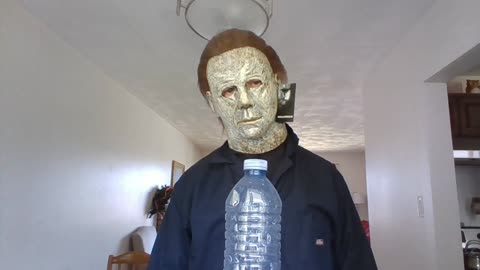 Micheal Myers Bottle cap challenge!