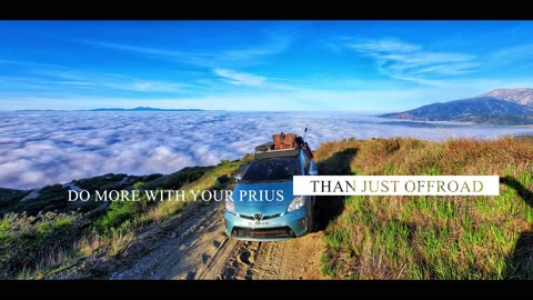 Conquering the Mountain: Lifted Prius Takes on 4x4 Trail with Stunning Views