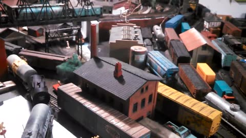 4 x 8 HO model railroad