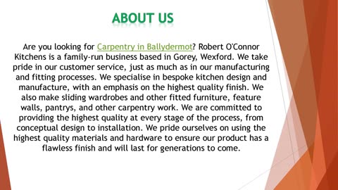 Are you looking for Carpentry in Ballydermot?