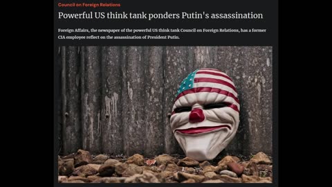 Powerful US think tank ponders Putin's assassination