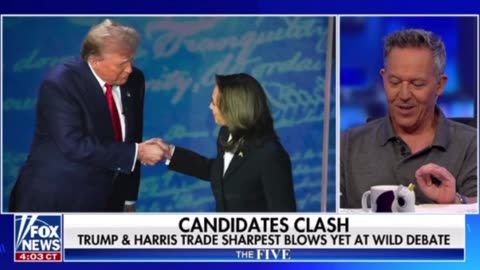 Gutfeld: congratulating Kamala for the debate is stolen valor 🎤🖐️