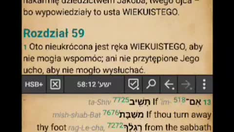 Wersety na szabat Iz58:12-13 #DrogaDoPrwdy 2021-10-29