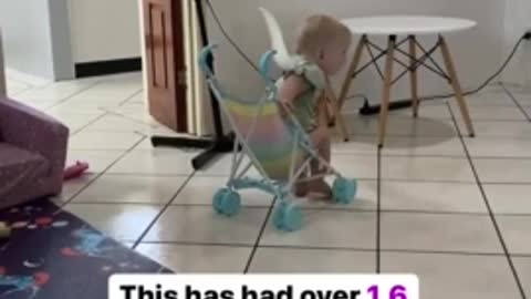 Dancing baby loses it when favorite song is played