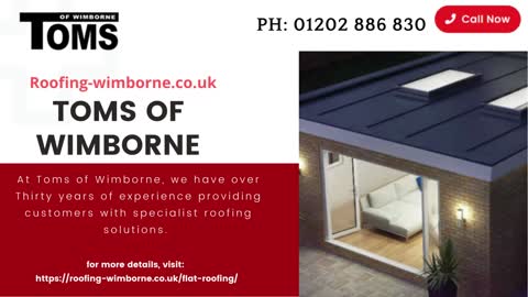 Flat Roofing Installation New Forest - Toms of Wimborne