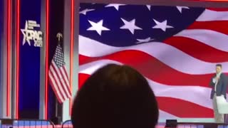 Landon Starbuck sings The National Anthem at CPAC 2021