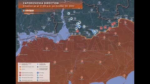 The situation in the Zaporozhye direction as of 11.00 October 30, 2022 - @Rybar