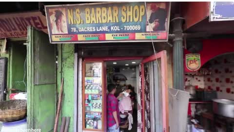 INDIAN BARBER HAIRCUT