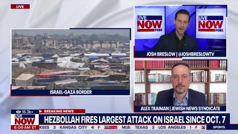 Hezbollah launches largest attack on Israel since Oct. 7, 100 rockets at once _ LiveNOW from FOX