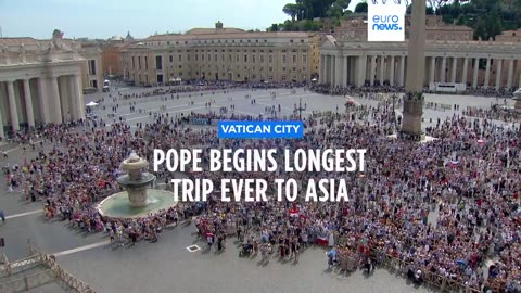 Pope to embark on four-country Asia tour, the longest and farthest of his papal trips