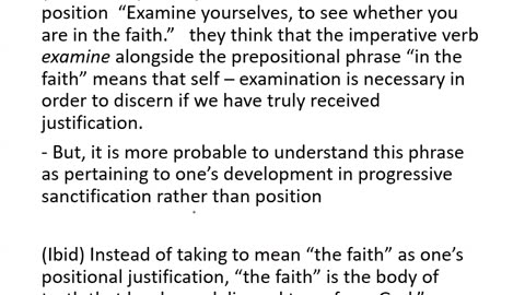 Sunday June 25, 2023 Examination #1: Expounding 2 Corinthians 13:5