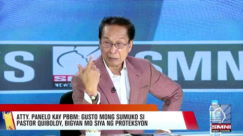 Gusto mong sumuko si Pastor Apollo, bigyan mo siya ng proteksyon —Atty. Panelo kay PBBM