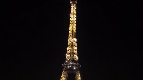 Eiffel Tower in Paris at night