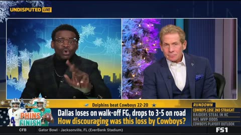 UNDISPUTED “My Soul's Crushed”- Skip Bayless reacts Cowboys lose to Dolphins 22-20