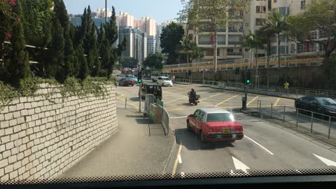 Hongkong Road view_KMB#18_Waterloo Rd turn to Pui Ching Rd stop at Princess Margaret Rd_210123_3of5