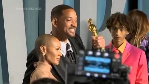 Will Smith all smiles Vanity Fair post-Oscar party