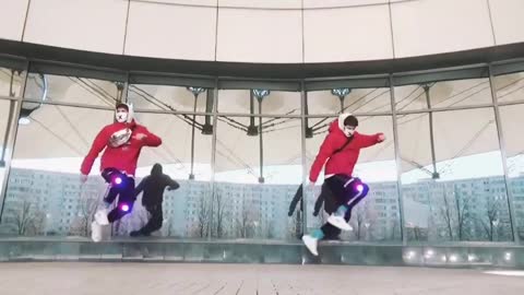 Awesome Shuffle Twins 😎💥 Neon Mode 😱🔥 Tuzelitydance